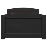 Slaapbank met 2 lades zonder matras IRUN 90x200 cm zwart - thumbnail