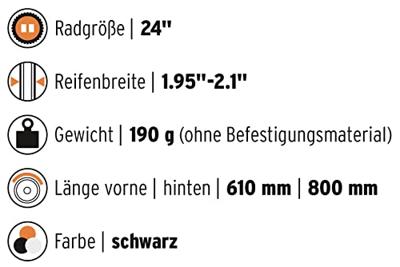 SKS Spatborden Set Velo 55 Junior Kunststof 24 Inch Zwart SKS Spatborden Set Velo 55 Junior Kunststof 24 Inch Zwart