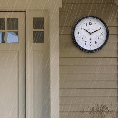 Weerstation - Wandklok - 23,5 cm - weerbestendig - Jasmine