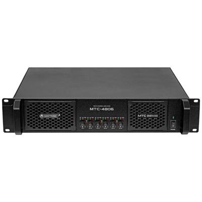 OMNITRONIC MTC-4806 6-kanaals eindversterker | Class D meerkanaals PA-versterker met schakelvoeding, 6 x 800 W RMS (4 ohm), 6 x 400 W RMS (8 ohm)