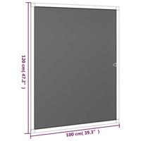 VidaXL Raamhor 100x120 cm antracietkleurig - thumbnail