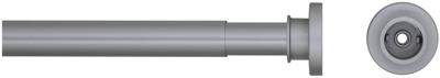Douchegordijnstang Seallux diameter 28 mm verstelbaar van 80 cm tot 130 cm mat aluminium