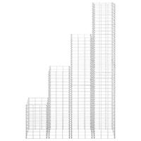 VidaXL Schanskorf plantenbakken 4 st 30x30x50/100/150/200 cm ijzer - thumbnail