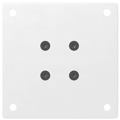 Salontafelpoten 4 st 42-44 cm staal wit