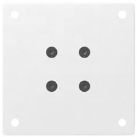 Salontafelpoten 4 st 42-44 cm staal wit - thumbnail