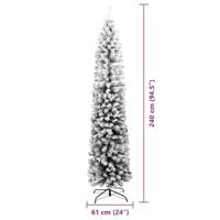 VidaXL Kunstkerstboom groen 240 cm pvc en staal en kunststof - thumbnail