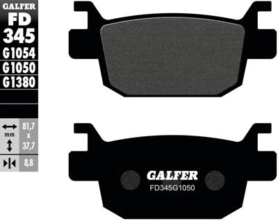 GALFER remblokken "fd345" brake pad fd345 g1054 organic standard