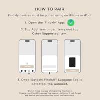 Satechi FindAll vegan-lederen baggage tag met FindMy - Sand - thumbnail