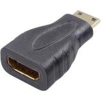 SpeaKa Professional SP-7869908 HDMI Adapter [1x HDMI-stekker C mini - 1x HDMI-bus] Zwart Vergulde steekcontacten - thumbnail
