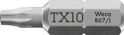 Wera 867/1 TORX® Bits, TX 10 x 25 mm - 1 stuk(s) - 05066485001