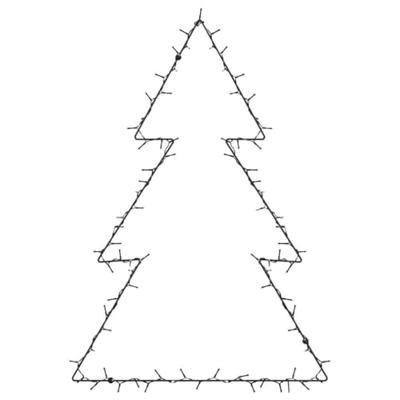 VidaXL Kerstverlichting kerstboom silhouet 115 leds warm wit