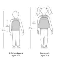 Kleine rugzak voor meisjes VLINDERS A Little Lovely Company rozen - thumbnail