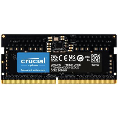 Crucial CT8G48C40S5 Werkgeheugenmodule voor laptop DDR5 8 GB 1 x 8 GB 4800 MHz 262-pins SO-DIMM CL40 CT8G48C40S5 Crucial CT8G48C40S5 Werkgeheugenmodule voor laptop DDR5 8 GB 1 x 8 GB 4800 MHz 262-pins SO-DIMM CL40 CT8G48C40S5
