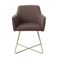 Jesper Home Eetkamerstoel 'Hofu' Cross Gold, kleur Potters Clay - thumbnail