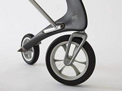 Carbon rollator Ultralight (4,8 kg) | by Acre | Kleur: Groen | Lichtgewicht | Omgekeerde handvatten | Lichtste rollator | Soft banden | byAcre