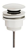 Mueller luxe afvoerplug met clicksysteem 5/4 laag model mat wit - thumbnail