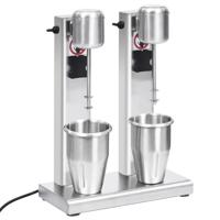VidaXL Milkshake mixer met dubbele bekers roestvrij staal 2 l - thumbnail