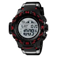SKMEI 1380 mannen modieuze outdoor 50m waterdichte digitale horloge grote wijzerplaat sport polshorloge (rood) - thumbnail