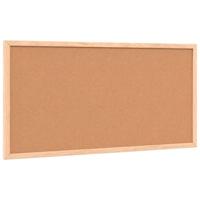 Krijtbord met massief grenenhouten frame 60x30 cm zwart - thumbnail