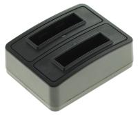 Duo oplader voor 2 camera accu's Pentax D-Li78 - thumbnail