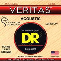 DR Strings VTA-10 Veritas Extra Light 10-48 westerngitaarsnaren - thumbnail