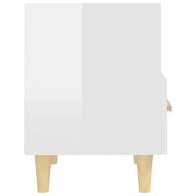 Nachtkastjes 2 st 40x35x47 cm hoogglans wit - thumbnail