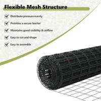 VidaXL Euro hek grijs 0,8 x 10 m pvc-gecoat ijzer - thumbnail