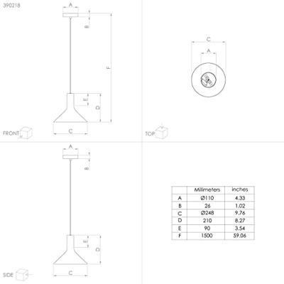 Stars of Light Zwarte hanglampMorescana Ø 25cm - 390218