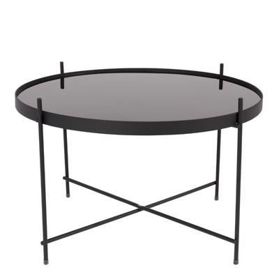 Zuiver Ronde Salontafel 'Cupid' Glas, kleur Zwart