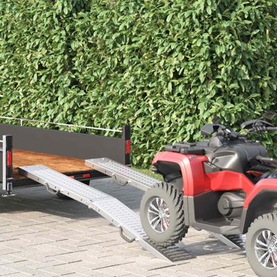 VidaXL Laadhelling 200 kg 2 pcs zilver 186 x 23 x 4,5 cm