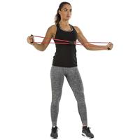 Tunturi Tubing met Handvatten | Resistance tube | Zwaar | Rood - thumbnail