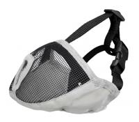 TRIXIE MUILKORF VOOR RASSEN MET PLATTE NEUS POLYESTER GRIJS XS-S 23 CM 2 ST - thumbnail