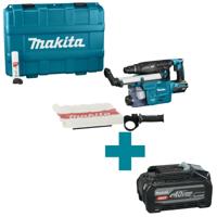 Makita HR008GZ03 Accu Combihamer | 40 V Max | SDS-PLUS | Excl. accu's en lader | met stofafzuiging | In kunststof koffer - HR008GZ03 - thumbnail