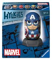 Ravensburger 3d puzzel hylkies marvel captain america - 54st. - thumbnail