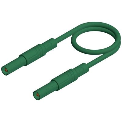 SKS Hirschmann MLS SIL GG 100/1 Veiligheidsmeetsnoer Banaanstekker 4 mm Banaanstekker 4 mm 1.00 m Groen 1 stuk(s)