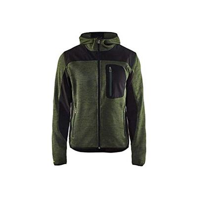 Blåkläder Gebreid vest met softshell 49302117 | Army Groen/Zwart | Maat 4XL - 7330509411391