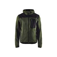 Blåkläder Gebreid vest met softshell 49302117 | Army Groen/Zwart | Maat 4XL - 7330509411391 - thumbnail