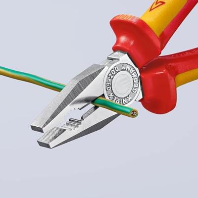 Knipex Kombi-tang verchroomd geïsoleerd met meer-componentengrepen, VDE-getest 200 mm - 0306200 - thumbnail