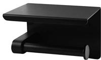Cornat Toiletrolhouder Planchet Zwart - T364205 - thumbnail