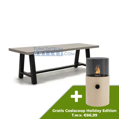 Tuintafel Cento - 250x100 cm - Poly-cement Tuintafel Cento - 250x100 cm - Poly-cement