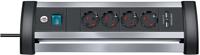Brennenstuhl Alu-Office-Line 4-voudig USB - thumbnail