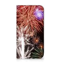 iPhone 15 Plus Hippe | Standcase | Vuurwerk - thumbnail