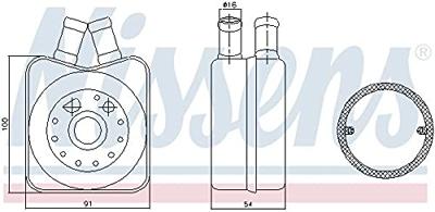 Oliekoeler, motorolie 90606