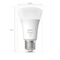 Philips Hue LED-lamp (4 stuks) 871951431914100 Energielabel: F (A - G) Hue White E27 Viererpack 4x800lm 60W E27 36 W Warmwit Energielabel: F (A - G) - thumbnail