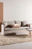 Nohr 3-zits Bank 'Elden' Linnen, kleur Bruin - thumbnail