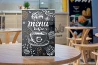 Nobo Premium Plus acryl informatiebord, met voet, ft A4 - thumbnail