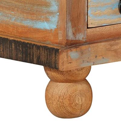 Salontafel 70x70x38 cm gerecycled hout - thumbnail