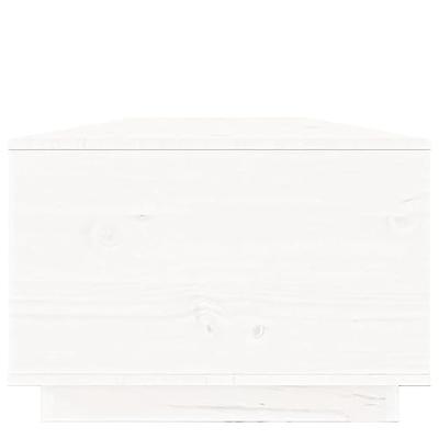 Salontafel 100x50x35 cm massief grenenhout wit