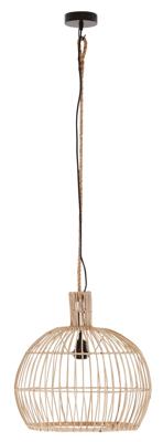 MUST Living Hanglamp 'Las Salinas' Rotan, 40cm, kleur Naturel