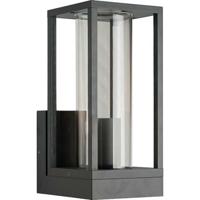LED's Light LED Wandlamp met glazen ruiten - Rechthoek - E27 fitting - IP44 - Antraciet - thumbnail